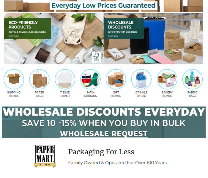 Best Paper Mart Coupon Codes & Packaging Deals 2025 | Save Big