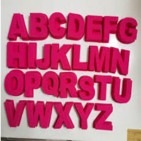 20% Off MoldyfunUSA Giant Pink Letters set of 26 Resin Mold