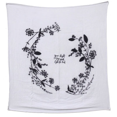 Organic Cotton Gauze Garland Swaddle