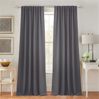 Custom 3 Layers Soundproof And Thermal Insulated 100% Blackout Curtains