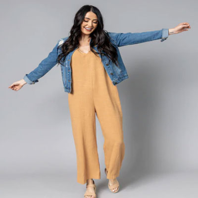 BELLA STRAIGHT LEG SLEEVELESS LINEN JUMPSUIT