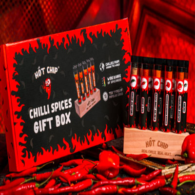Gift set with chili spices