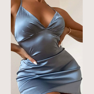 ASTERIA SILK SLIP DRESS