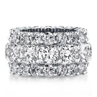 Eternity Cushion Cut Wedding Band Eternity Band For Women