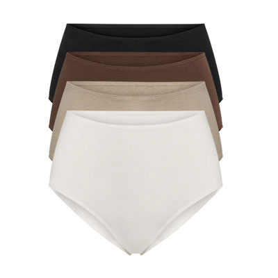 ORGANIC COTTON & HEMP High-Rise Brief 4-Pack