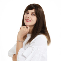 Human Hair Topper With Bangs For Women Hair Loss 13*13cm Silk Base All Shades