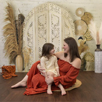 Kate Boho Screen with Pampas Grass Backdrop Designed by Mandy Ringe Photography