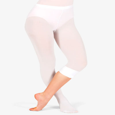 Adult Convertible Tights with Smooth Self-Knit Waistband