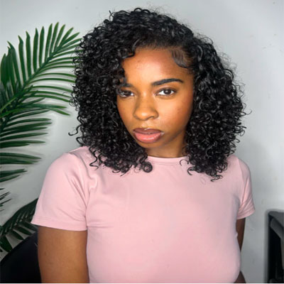 EAYON Lightweight Water Wave Crochet Human Hair Extension