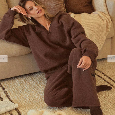 Oversized Hoodie Jacket Side Pocket Thick Thermal Warm Winter