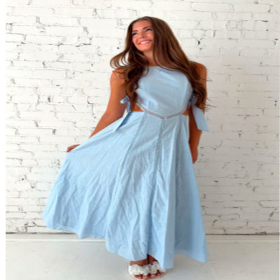 Shiloh Maxi Dress - Blue