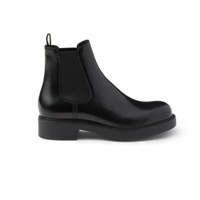 BRUSHED LEATHER CHELSEA BOOTS
