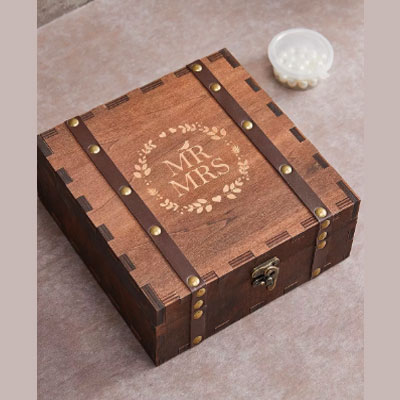 AW Wooden Storage Memory Gift Box
