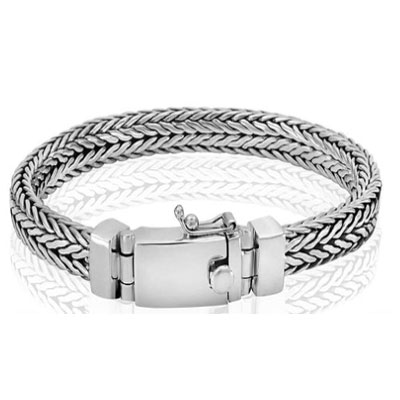 Men silver bracelets 6/8mm Small & Big