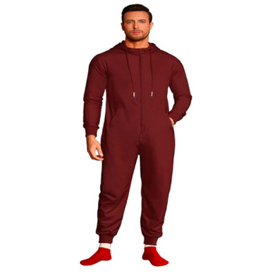 Casual Full Zip Hooded Jumpsuit