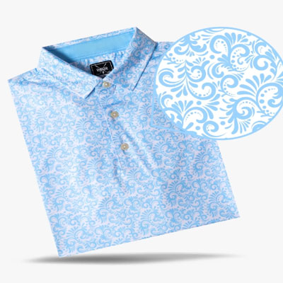 Paisley Blue Polo