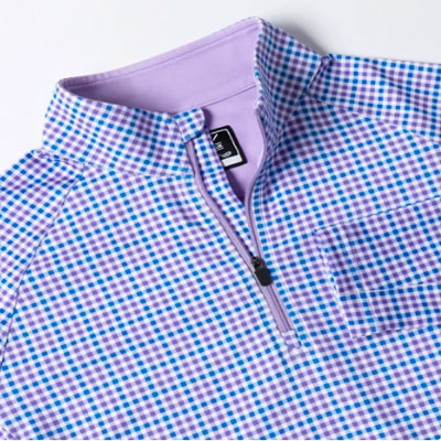 Checked Women's Quarter Zip