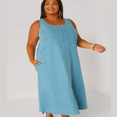 Chambray Maxi Dress