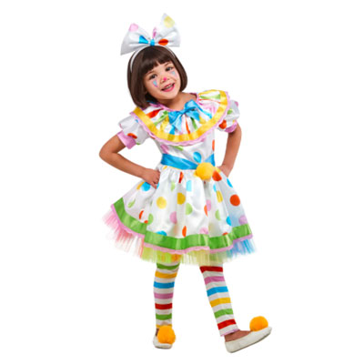 Dottie Brights & Stripes the Clown Costume for Toddlers