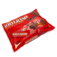 100 Grand Bar Fun Size - 10 oz Laydown bag