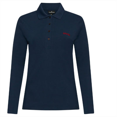 Long Sleeves Polo in Luxe Interlock Piquet
