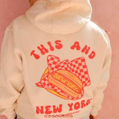 This And New York Graphic Hoodie