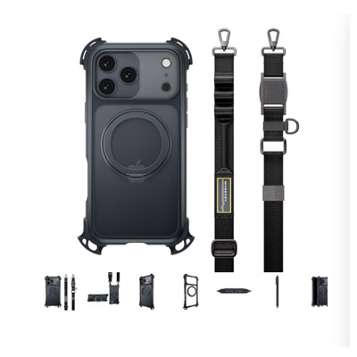 Odyssey Ultra M 360 Magnetic Stand Guard Protective Case with Lanyard for iPhone 17