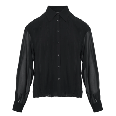 Chiffon Button-Up Blouse