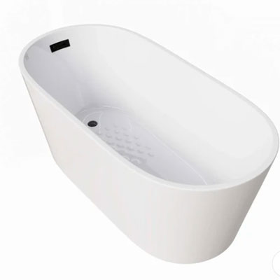 59 Inch Deep soaking Tub Acrylic Freestanding Tub