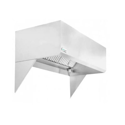 Restaurant Exhaust Hood with Short Cycle Makeup Air