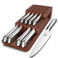 10 Piece In-Drawer Kitchen Knife Block Set