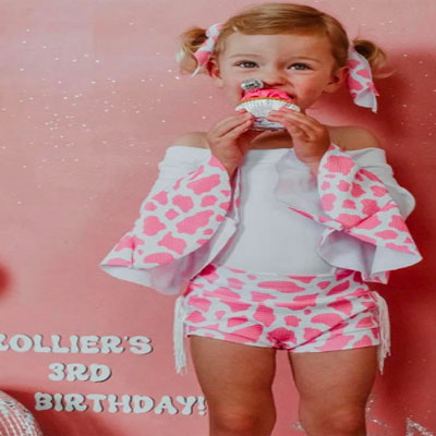 Pink Cow Print Outfit
