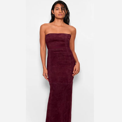 VENUS STRETCH SUEDE DRESS