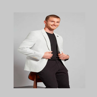 Men Slim Fit Notch Lapel Flat Blazer