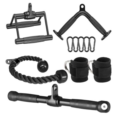 Upgraded Cable Handle Set - 6 pcs - Black Coating
