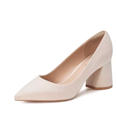 Pointed Toe Comfort Heels