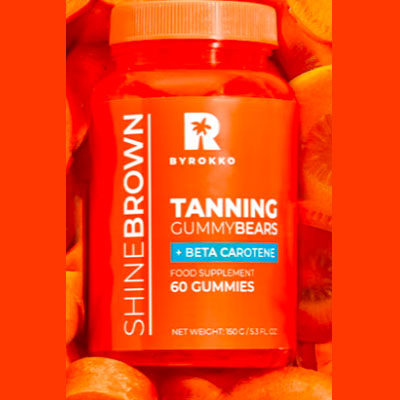 Shine Brown Beta Carotene Tanning Gummies