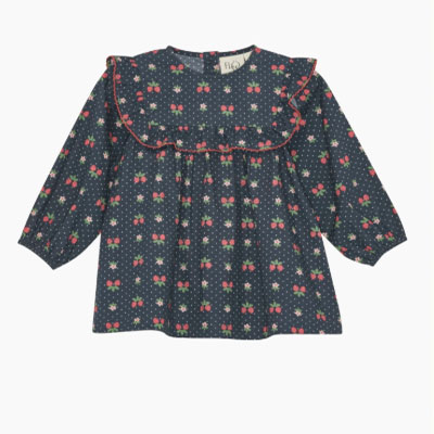 Sofia Dress in Navy Space Berry