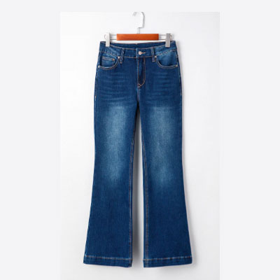 Samantha Western Stitch Patched Pocket Bootcut Jeans