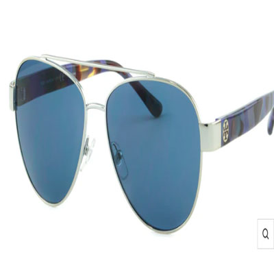 Tory Burch Metal Aviator w/ Acetate Temples