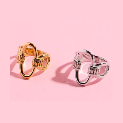 Linked Oval Stacking Ring
