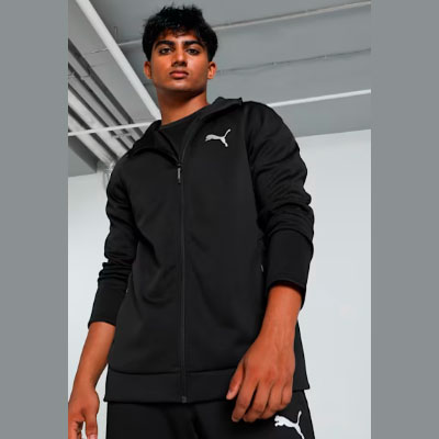 EVOSTRIPE Full-Zip Men's Slim Fit Hoodie