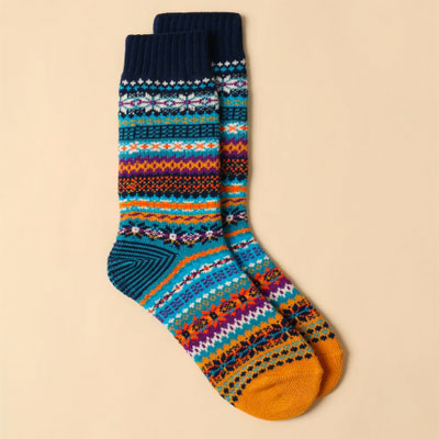 Men's Fair Isle Vintage Socks Karis