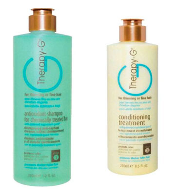 Antioxidant Shampoo for Chemically Treated Hair and Conditioning Treatment Duo