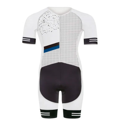 White Classic Men's Triathlon Suit