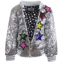 Girls Unicorn Sequin Bomber