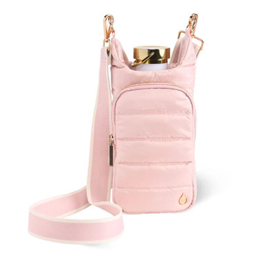 Blush HydroBag with Blush and Ivory Striped Strap