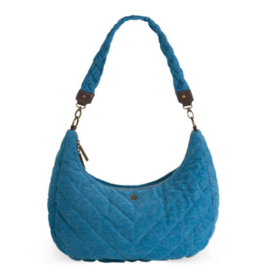 Denim Half Moon HydroHobo® Bag- bottle included