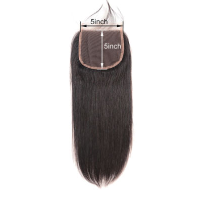 Straight Hair Lace Closure Free Part Unprocessed Human Virgin Hair