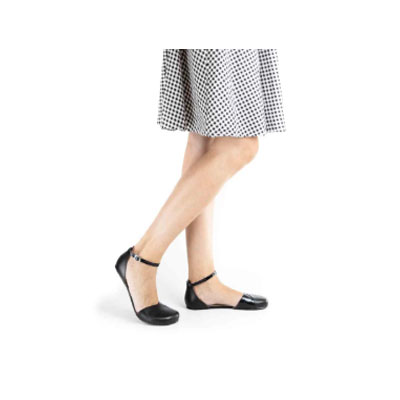 Shapen Poppy II Black barefoot ballerinas